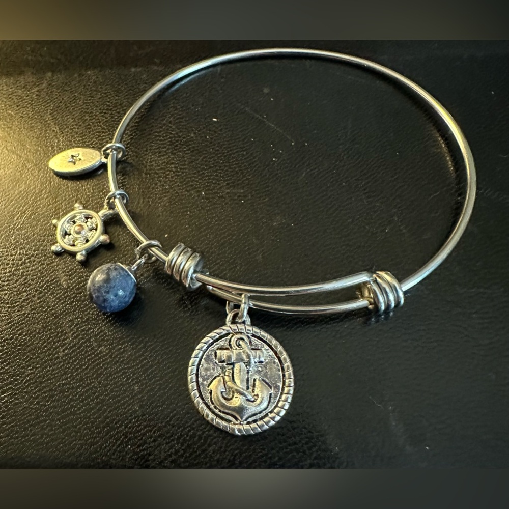 Macy’s Unwritten Silver Bangle Bracelet